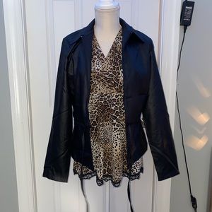 Cheetah print women’s blouse